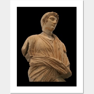 Statue of Roman Citizen Wearing Toga Vector Art Posters and Art